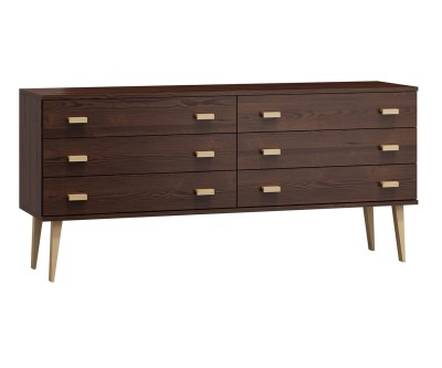 Fenyő komód no.2 szélessége 155 cm 3s Venuci dió