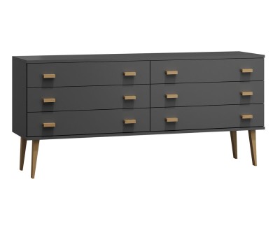 Fenyő komód no.2 szélessége 175 cm 3s Venuci szürke