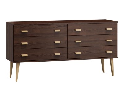 Fenyő komód no.2 szélessége 135 cm 3s Venuci dió