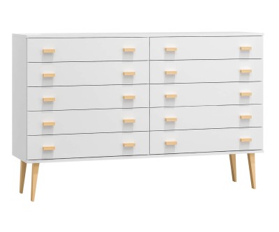 Fenyő komód no.2 szélessége 155 cm 5s Venuci fehér