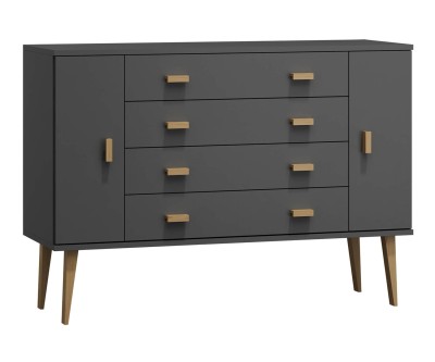 Fenyő komód no.3 szélessége 135 cm 4s Venuci szürke