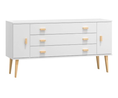 Fenyő komód no.3 szélessége 175 cm 3s Venuci fehér