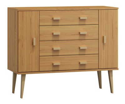 Fenyő komód no.3 szélessége 117 cm 4s Venuci éger