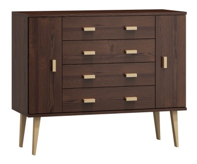 Fenyő komód no.3 szélessége 117 cm 4s Venuci dió