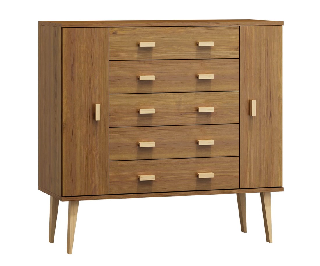 Fenyő komód no.3 szélessége 135 cm 5s Venuci tölgy