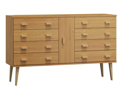 Fenyő komód no.4 szélessége 135 cm 4s Venuci éger