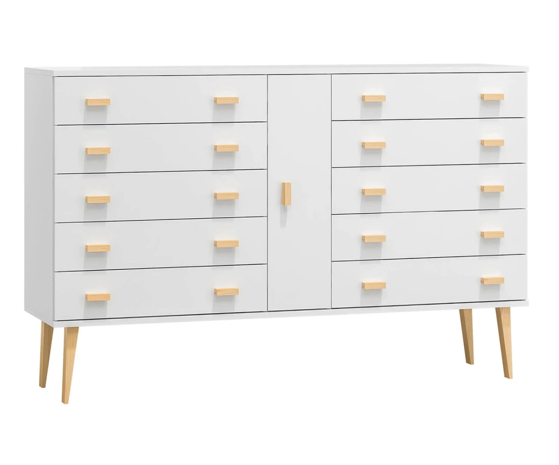 Fenyő komód no.4 szélessége 155 cm 5s Venuci fehér