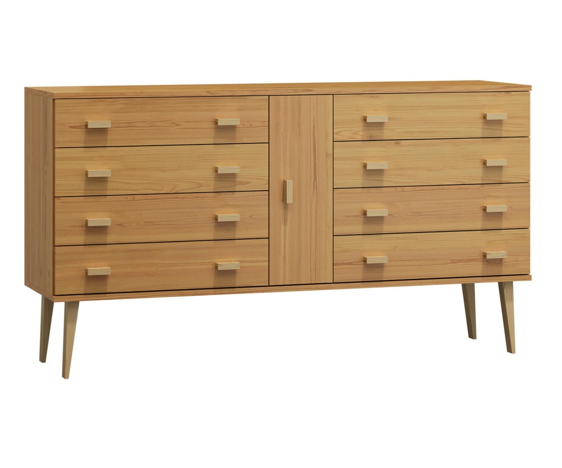 Fenyő komód no.4 szélessége 155 cm 4s Venuci éger