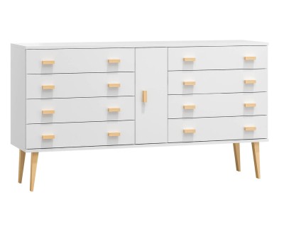 Fenyő komód no.4 szélessége 155 cm 4s Venuci fehér