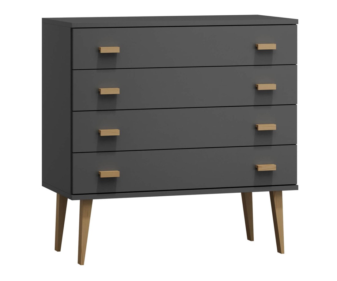 Fenyő komód no.1 szélessége 99 cm 4s Venuci szürke