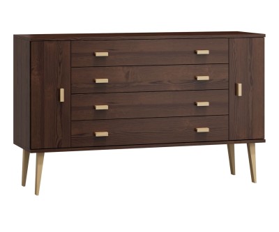 Fenyő komód no.3 szélessége 175 cm 4s Venuci dió