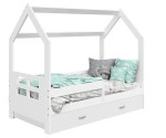 Gyermekágy 160x80 HÁZIKÓ D3D fehér