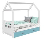 Gyermekágy 160x80 HÁZIKÓ D3D fehér