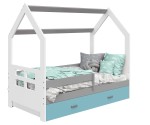 Gyermekágy 160x80 HÁZIKÓ D3D fehér