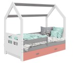 Gyermekágy 160x80 HÁZIKÓ D3D fehér