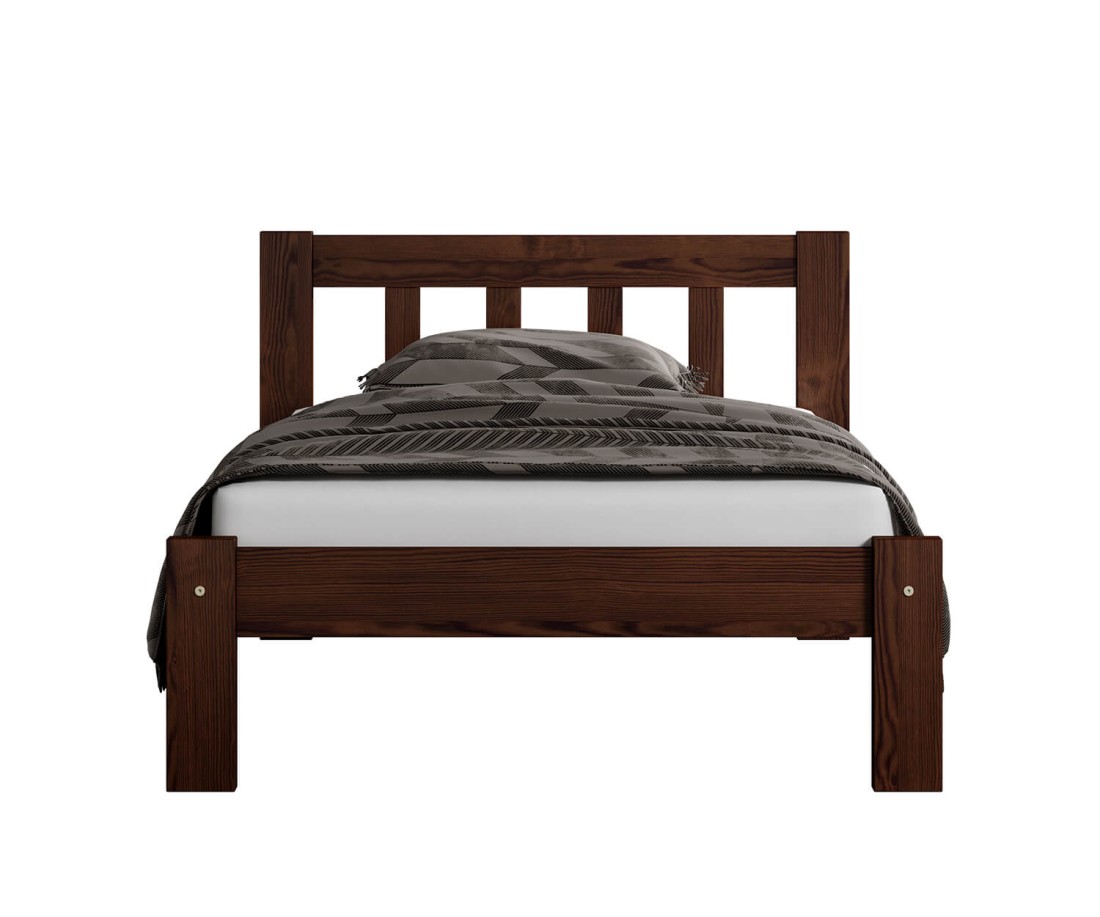 Fenyő ágy 90x200 Alena dió