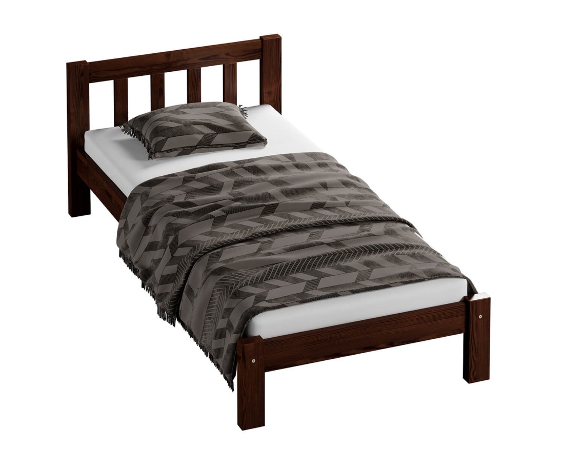 Fenyő ágy 90x200 Alena dió