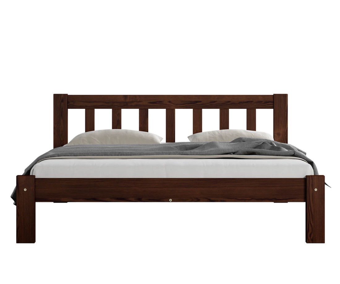 Fenyő ágy 140x200 Alena dió