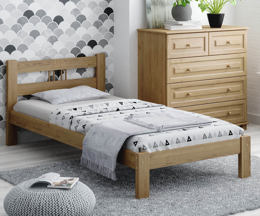 Fenyő ágy 90x200 Virginia tölgy