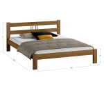 Fenyő ágy 140x200 Virginia tölgy