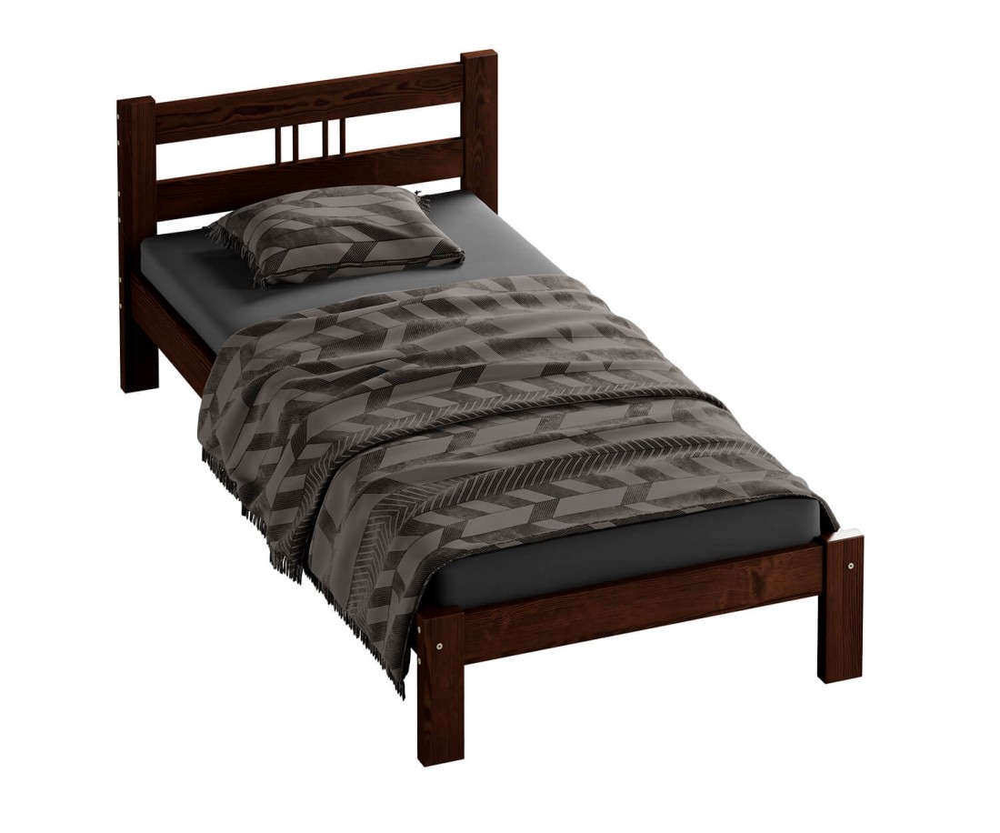 Fenyő ágy 90x200 Virginia dió