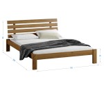 Fenyő ágy 120x200 Karla tölgy