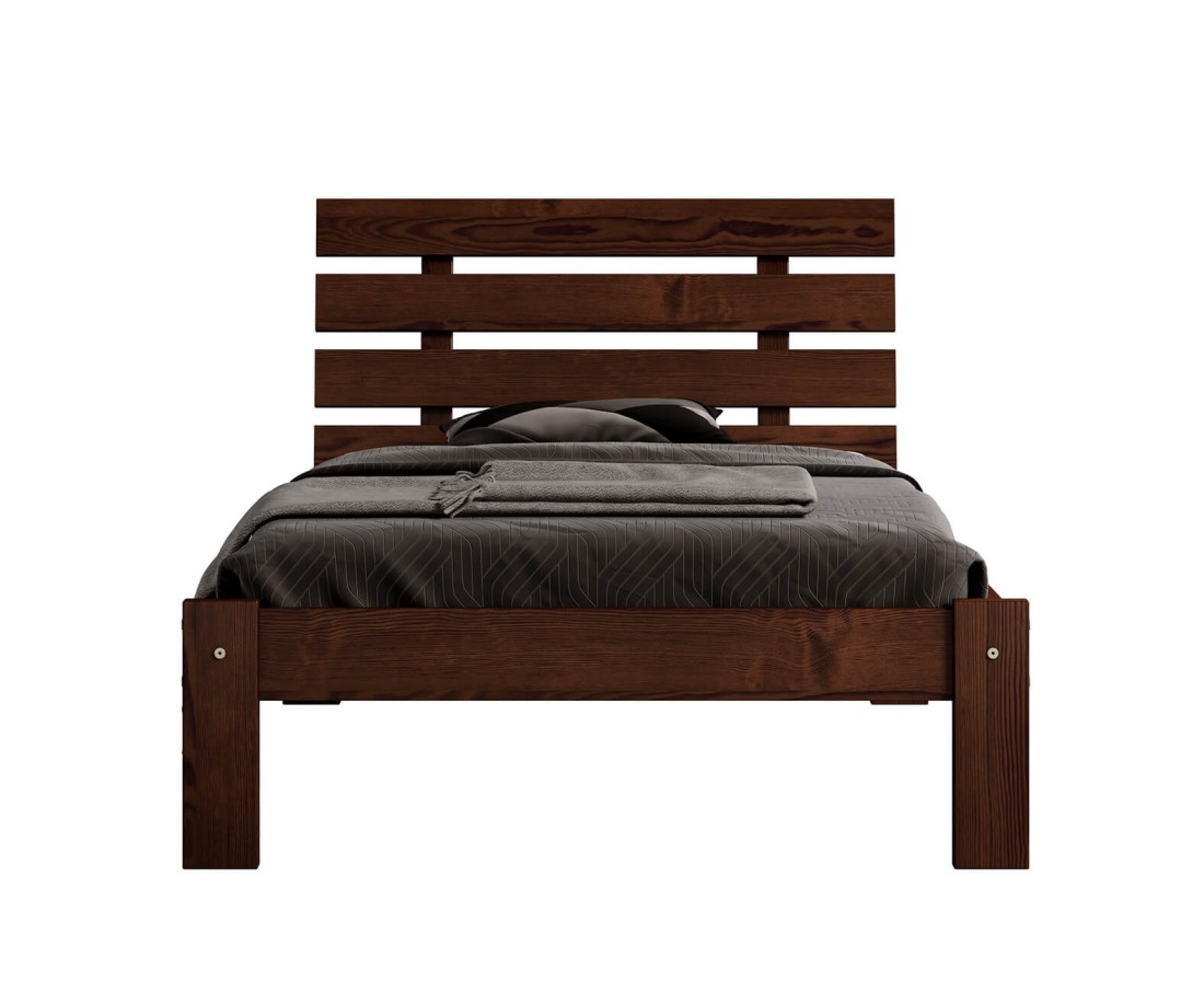 Fenyő ágy 90x200 Karla dió