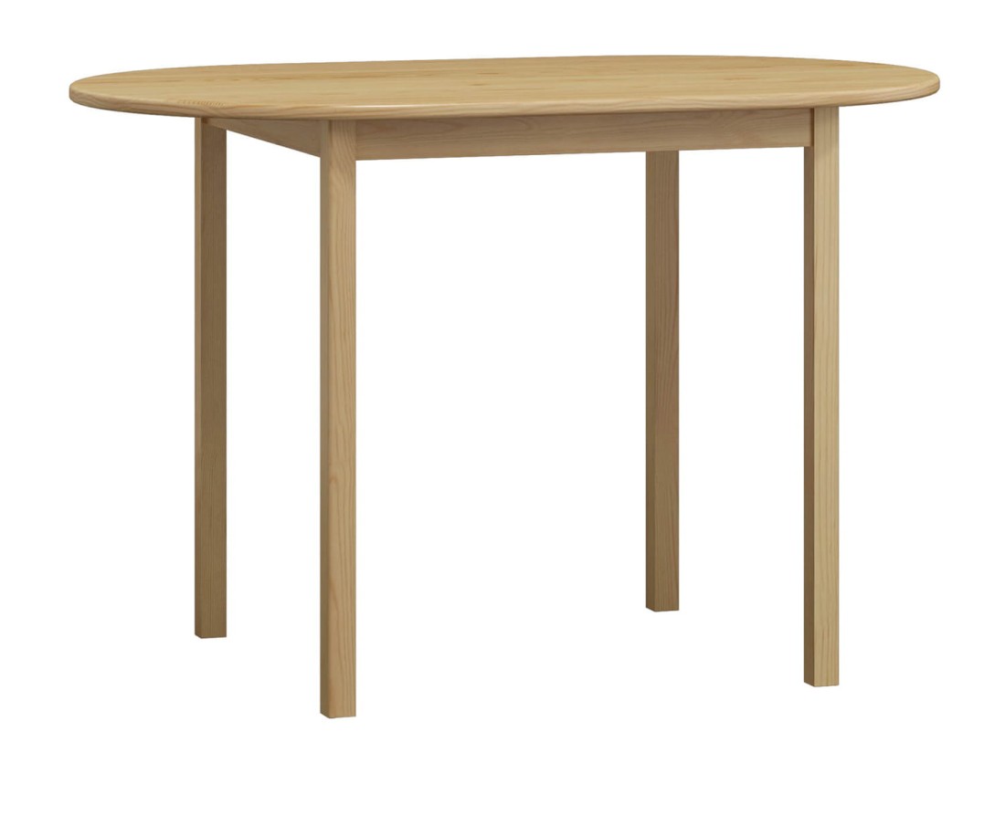 Ovális fenyő asztal c4 150x80 cm