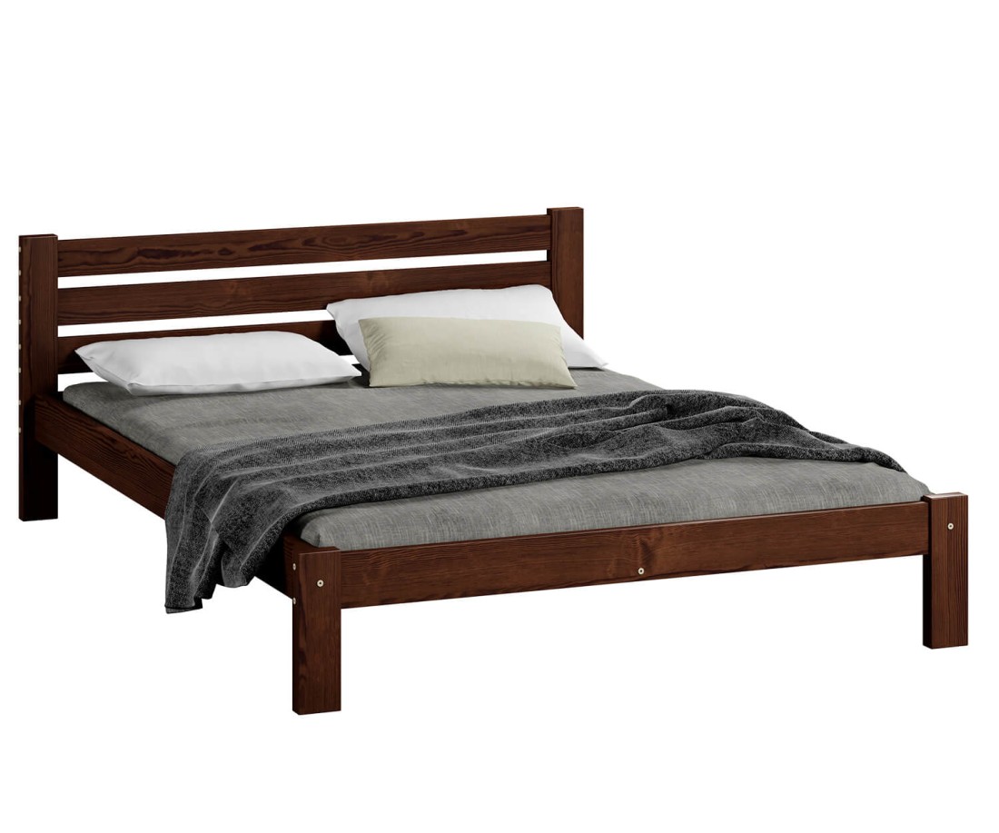 Fenyő ágy 160x200 Ajza dió