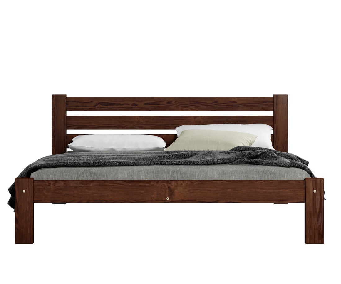 Fenyő ágy 160x200 Ajza dió