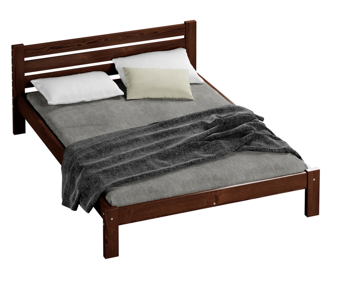 Fenyő ágy 160x200 Ajza dió