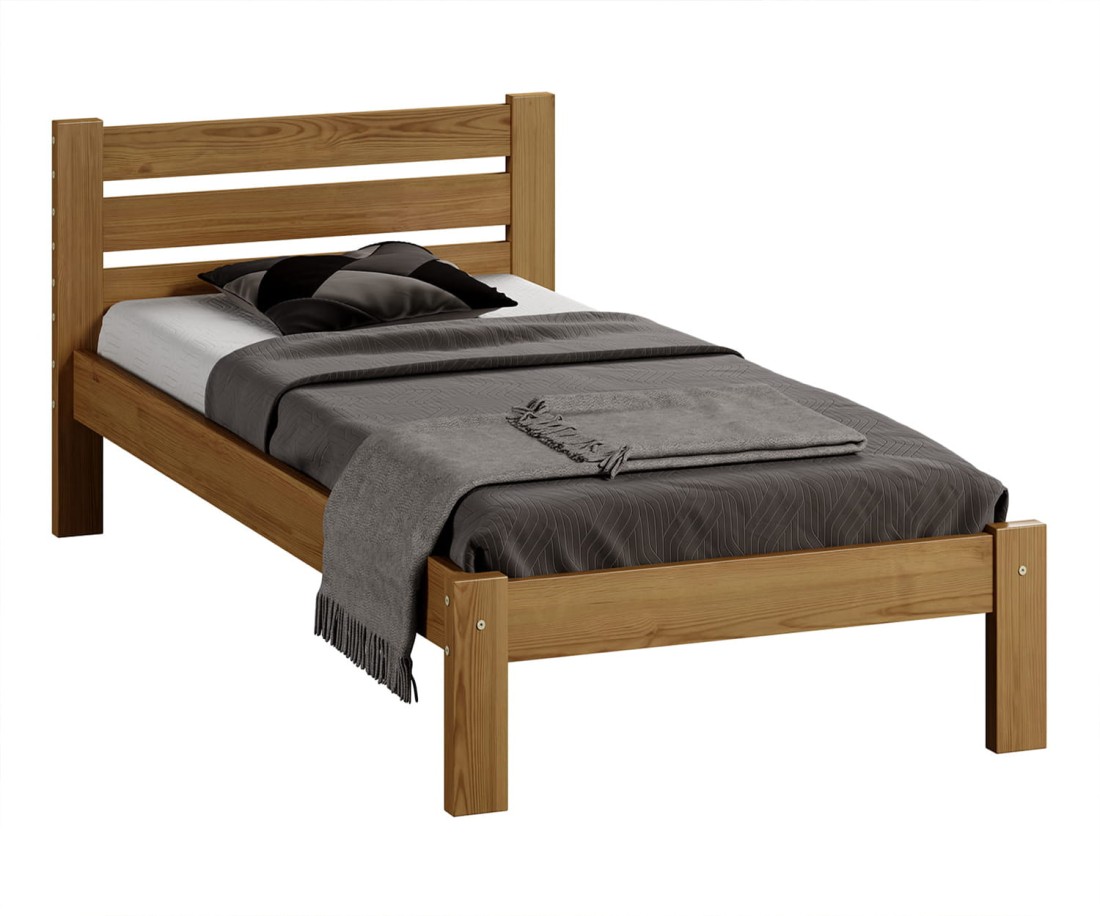 Fenyő ágy 90x200 Ajza tölgy