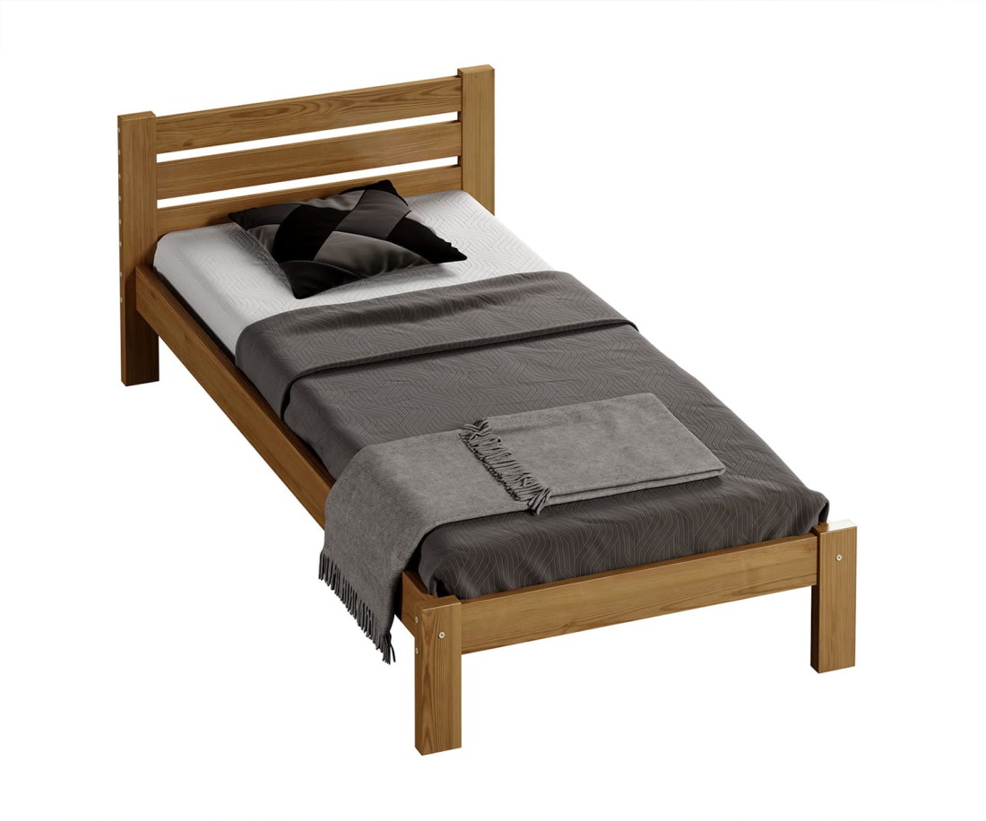 Fenyő ágy 90x200 Ajza tölgy