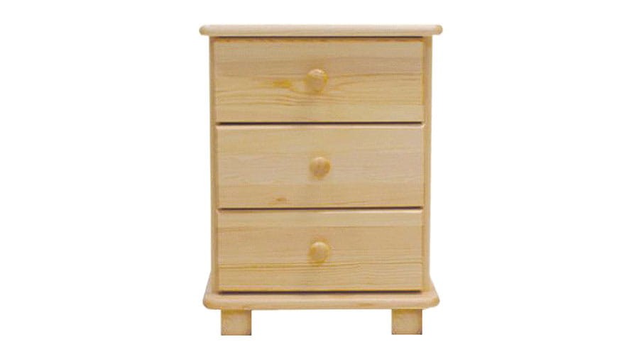 Éjjeliszekrény fenyő S3