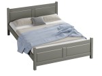 Fa ágy 140x200 Lena szürke