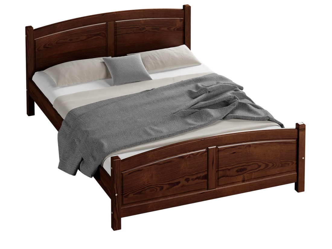 Fa ágy 140x200 Mela dió