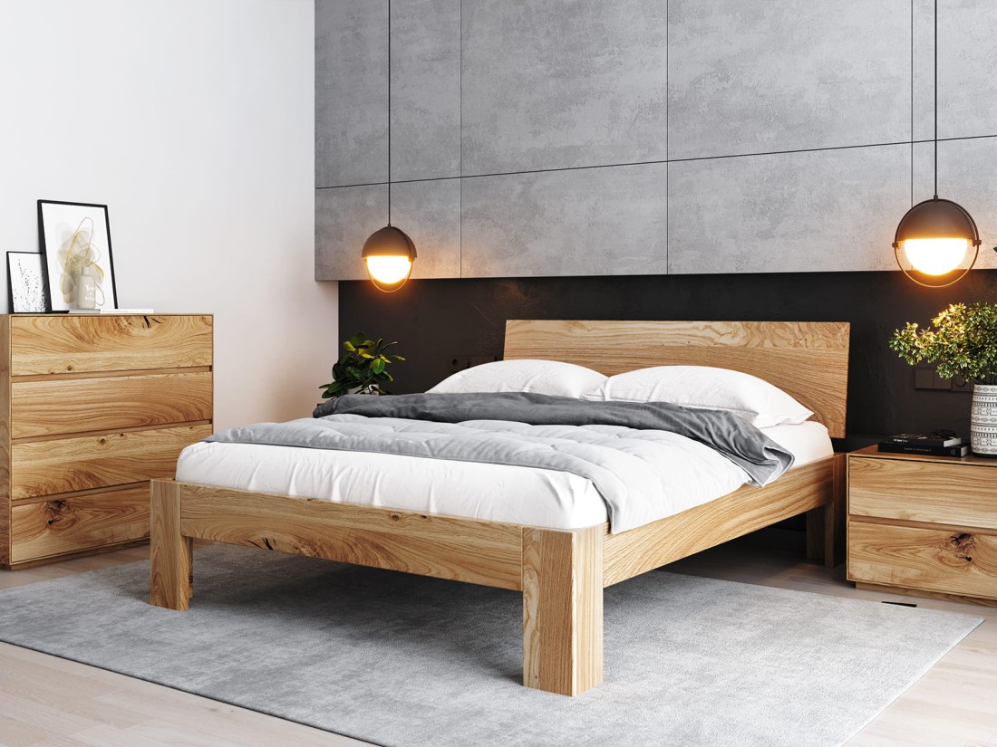 Tölgyfa ágy 160x200 cm Rosario