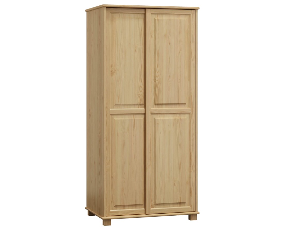 Fenyő szekrény 2Dc6, 80 széles akasztós