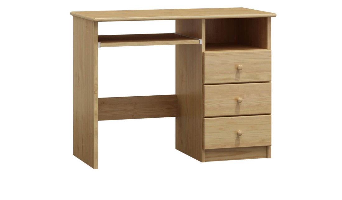 Fenyő íróasztal Eduard mélység 48