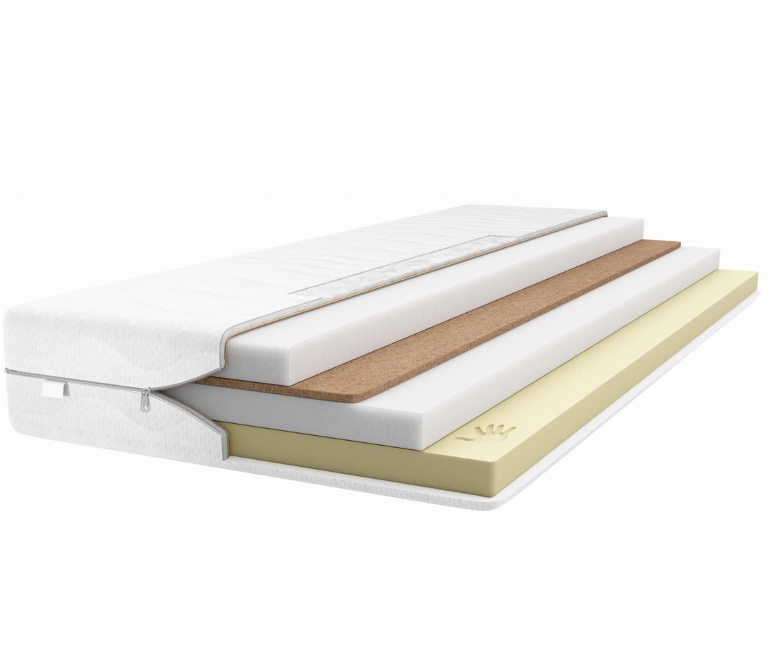 Habszivacs matrac 70x160  kókusz + visco memóriahab, Alkmena
