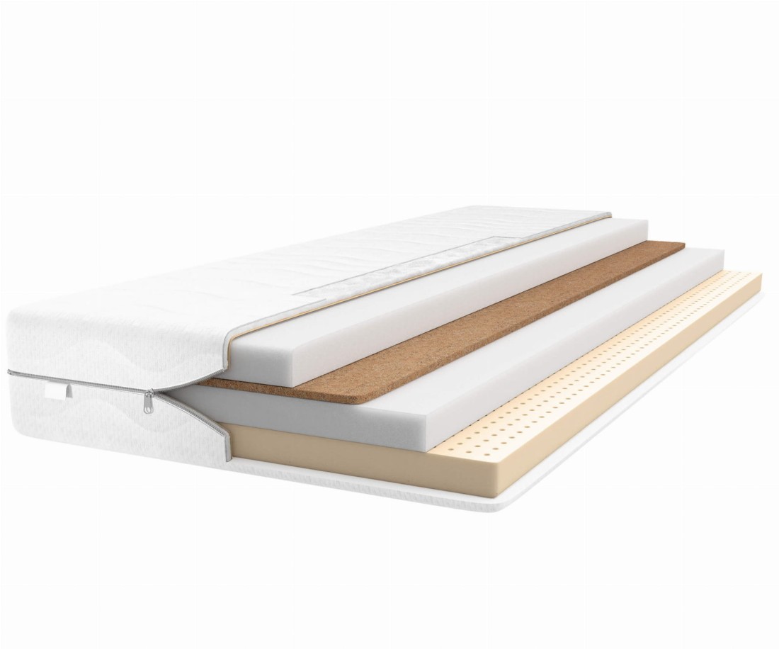 Habszivacs matrac 80x200 kókusz + latex hab Sadira