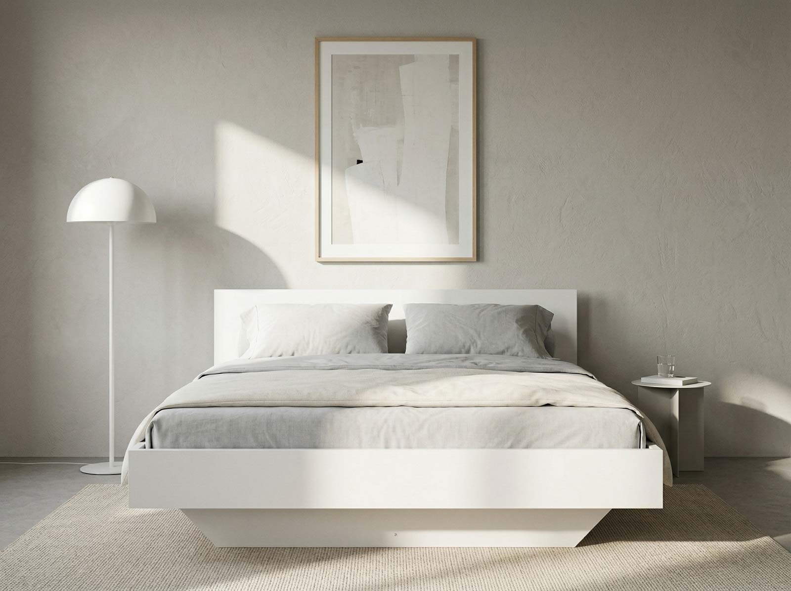 Levitációs ágy bútorlapból 120x200 DM2 fehér