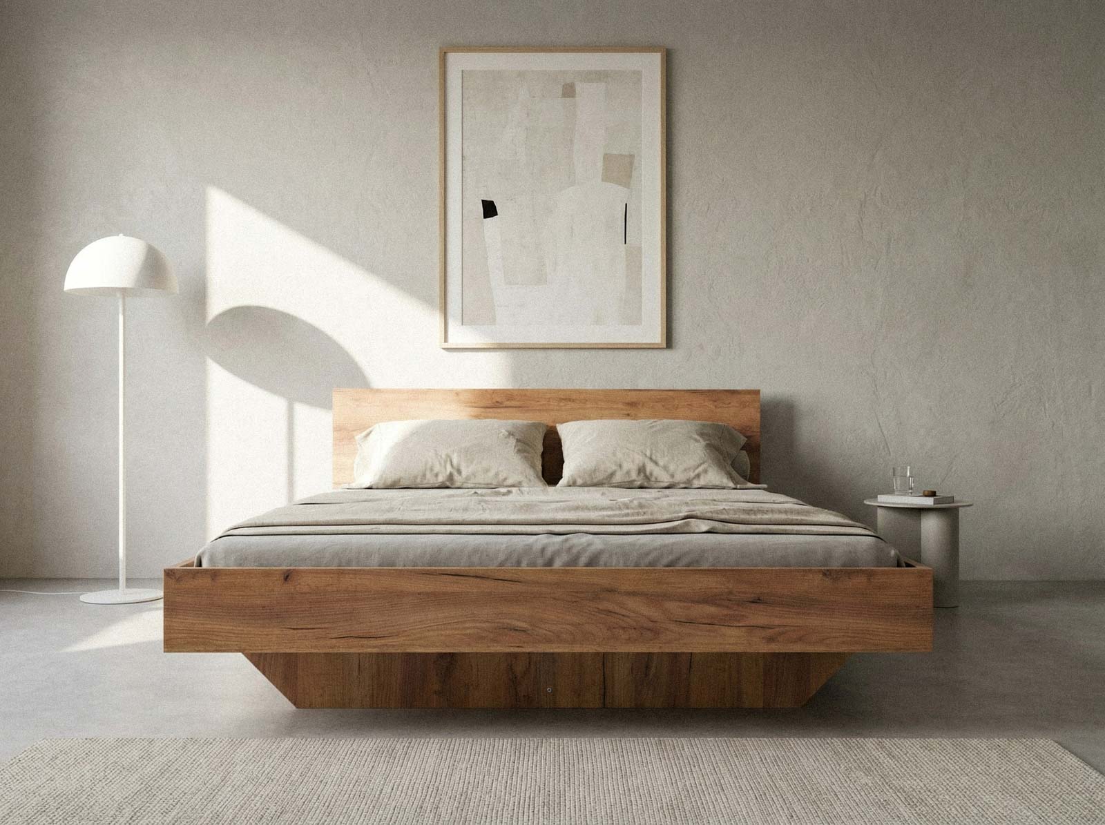 Levitációs ágy bútorlapból 180x200 DM2 tölgy craft