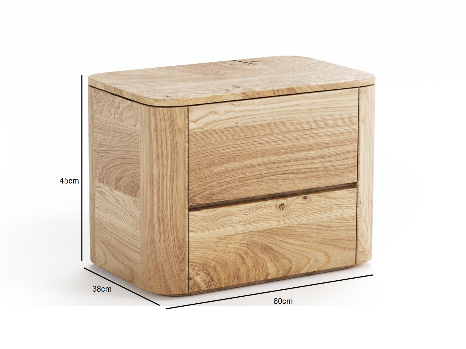 szafka_nocna_debowa_monza_Meble Magnat