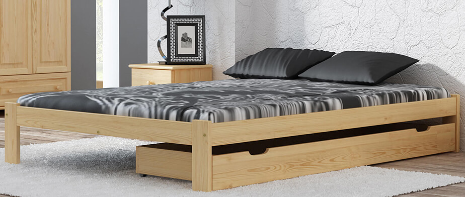 Výhody Není lakovaná dvoulůžkové postel Anzu 140x200