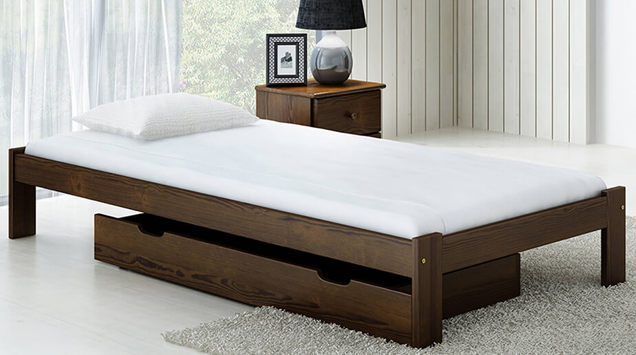 Výhody Ořech jednolůžkove postel Anzu 90x200