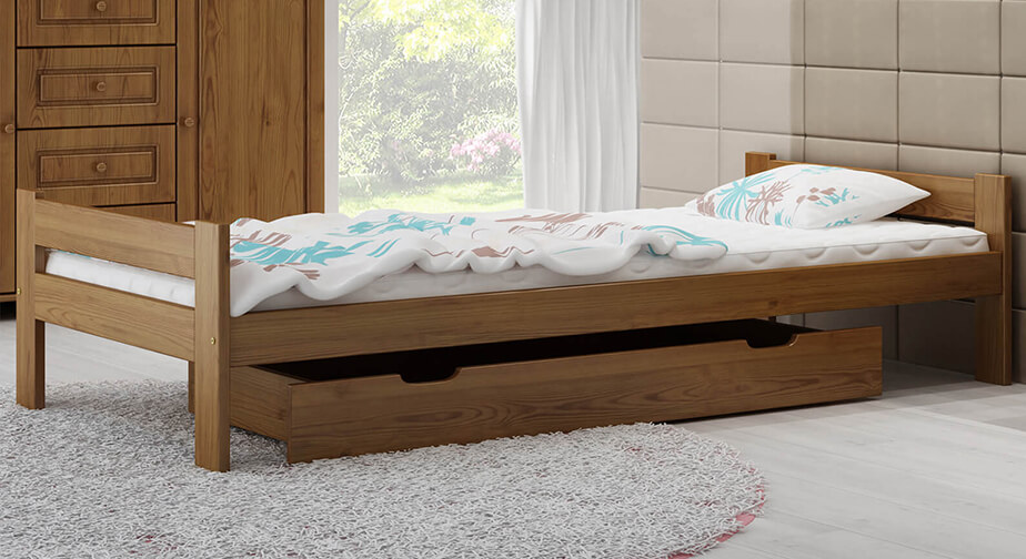 Výhody Dub jednolůžkove postel Fumi 90x200