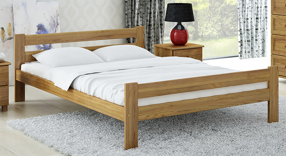 Výhody Dub dvoulůžkové postel kenta 160x200