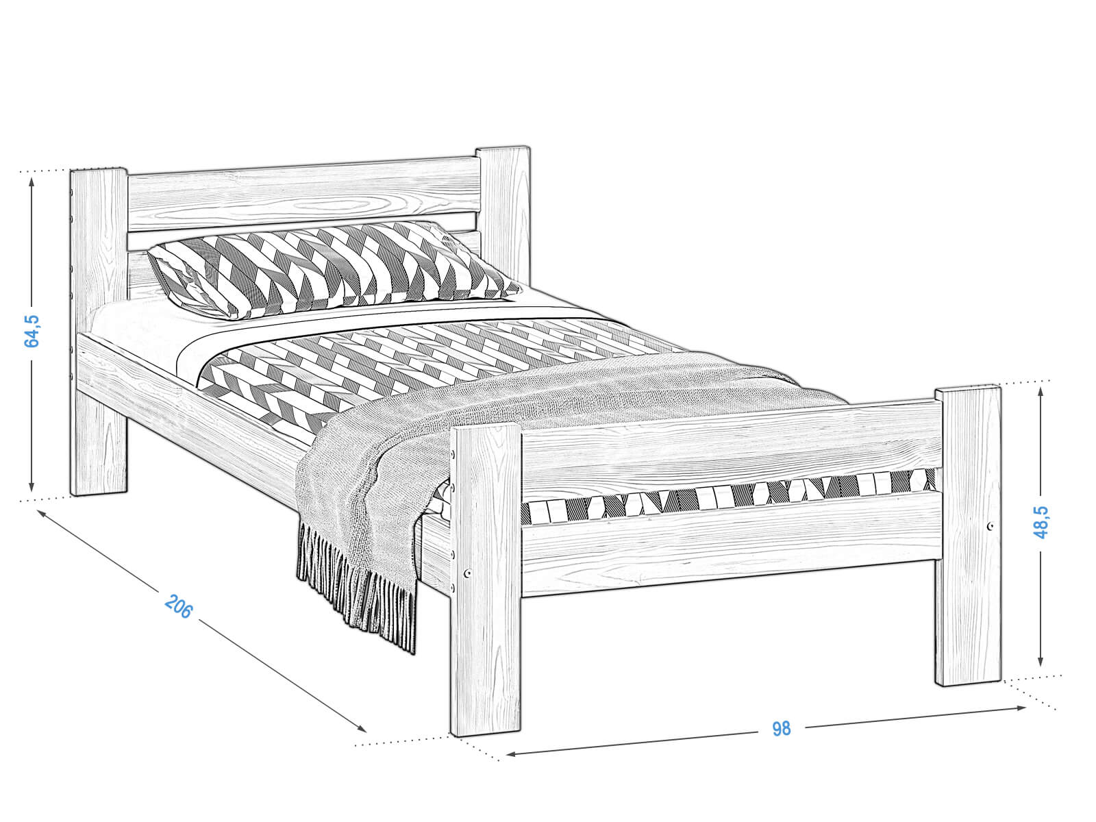 Kenta 90x200 Ami Nabytek